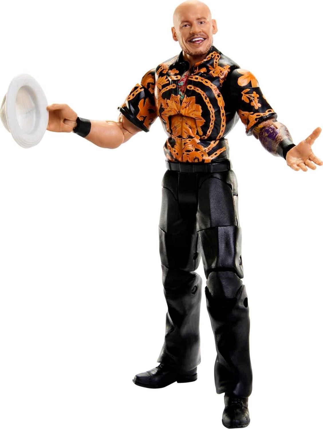imageMattel WWE Elite Collection Action Figure amp Accessories Series 99 Happy Corbin 6inch Collectible with 25 Articulation Points amp Swappable Hands