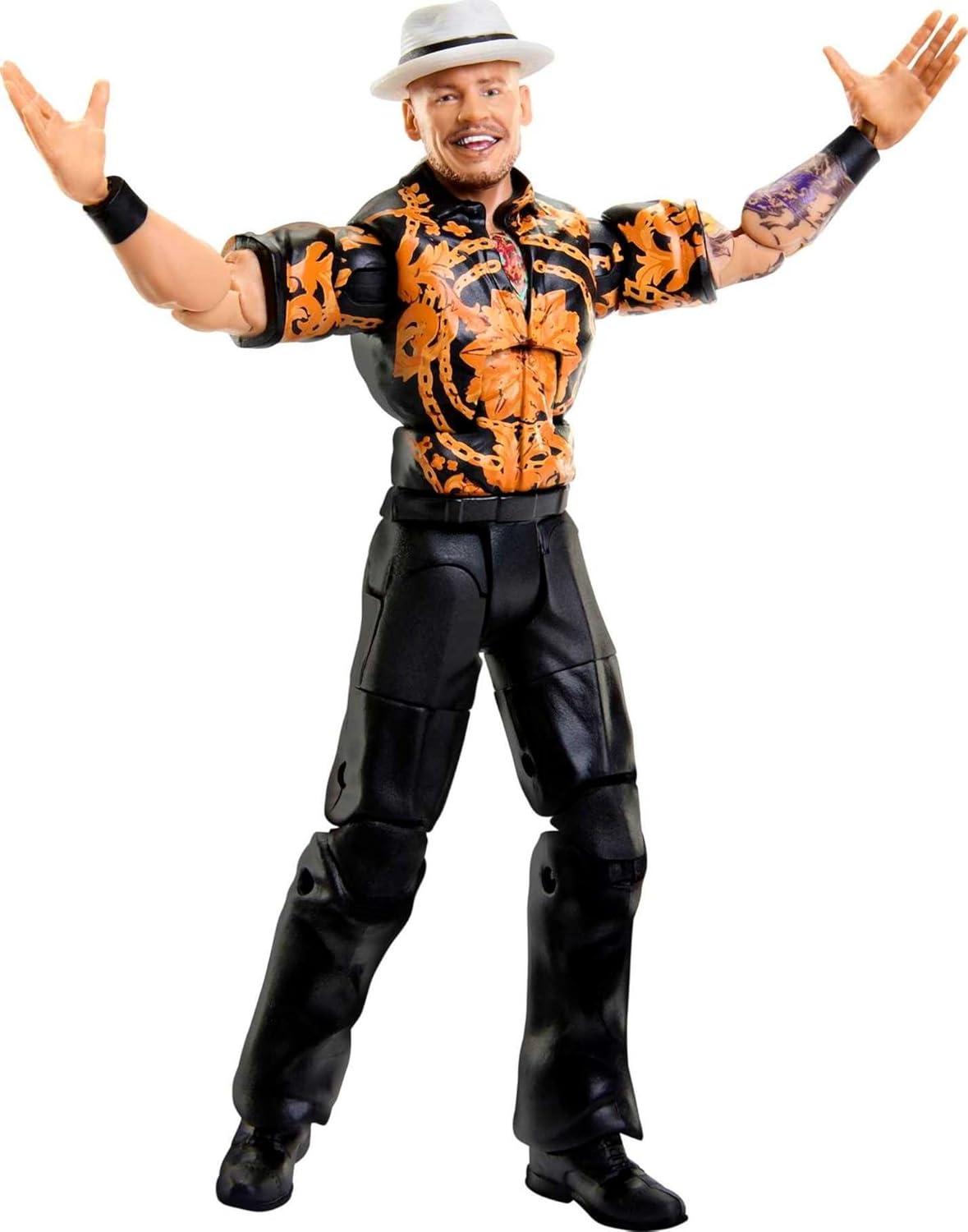 imageMattel WWE Elite Collection Action Figure amp Accessories Series 99 Happy Corbin 6inch Collectible with 25 Articulation Points amp Swappable Hands