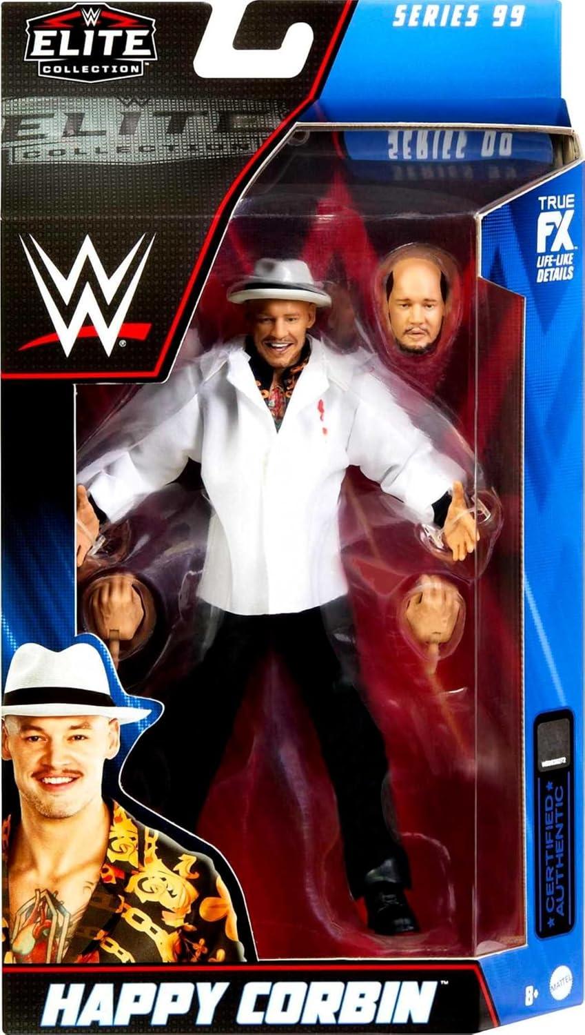 imageMattel WWE Elite Collection Action Figure amp Accessories Series 99 Happy Corbin 6inch Collectible with 25 Articulation Points amp Swappable Hands