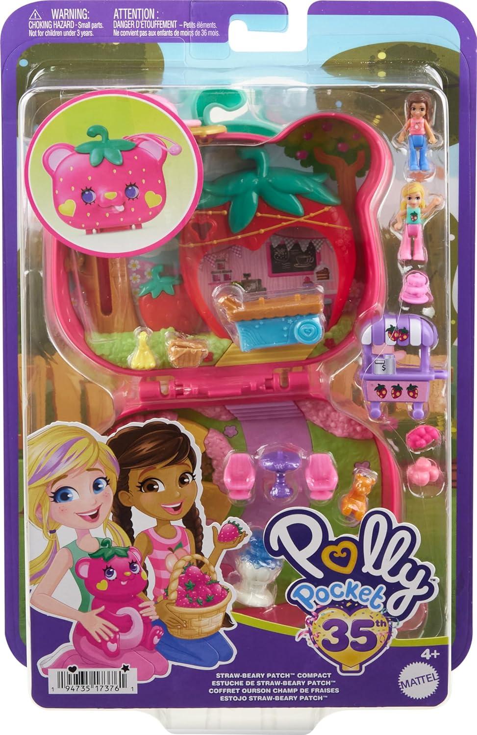 imagePolly Pocket Dolls amp Playset Snow Sweet Penguin Compact with 13 Accessories Travel Toy with Fidget ExteriorBear