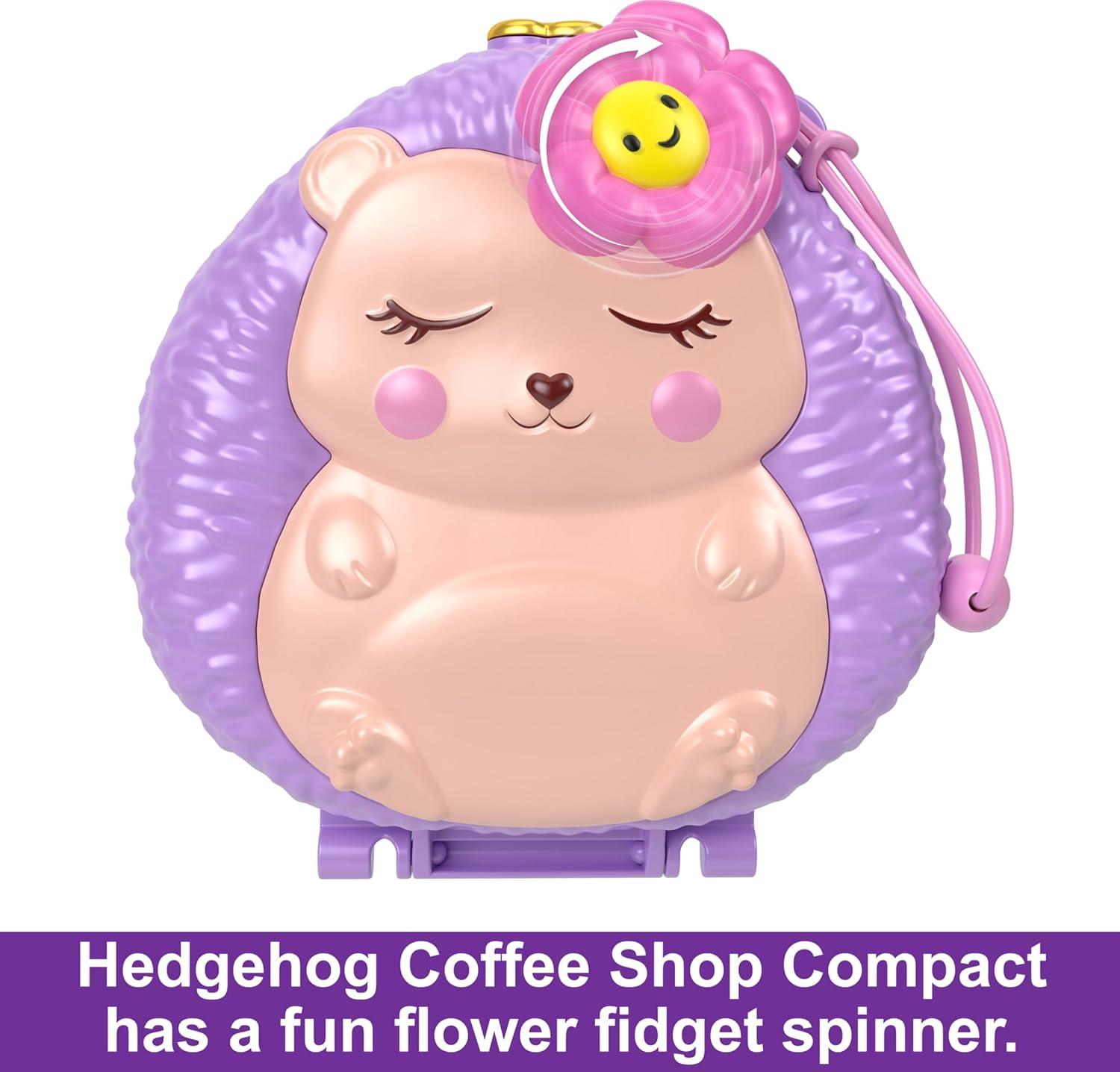 imagePolly Pocket Dolls amp Playset Snow Sweet Penguin Compact with 13 Accessories Travel Toy with Fidget ExteriorHedgehog