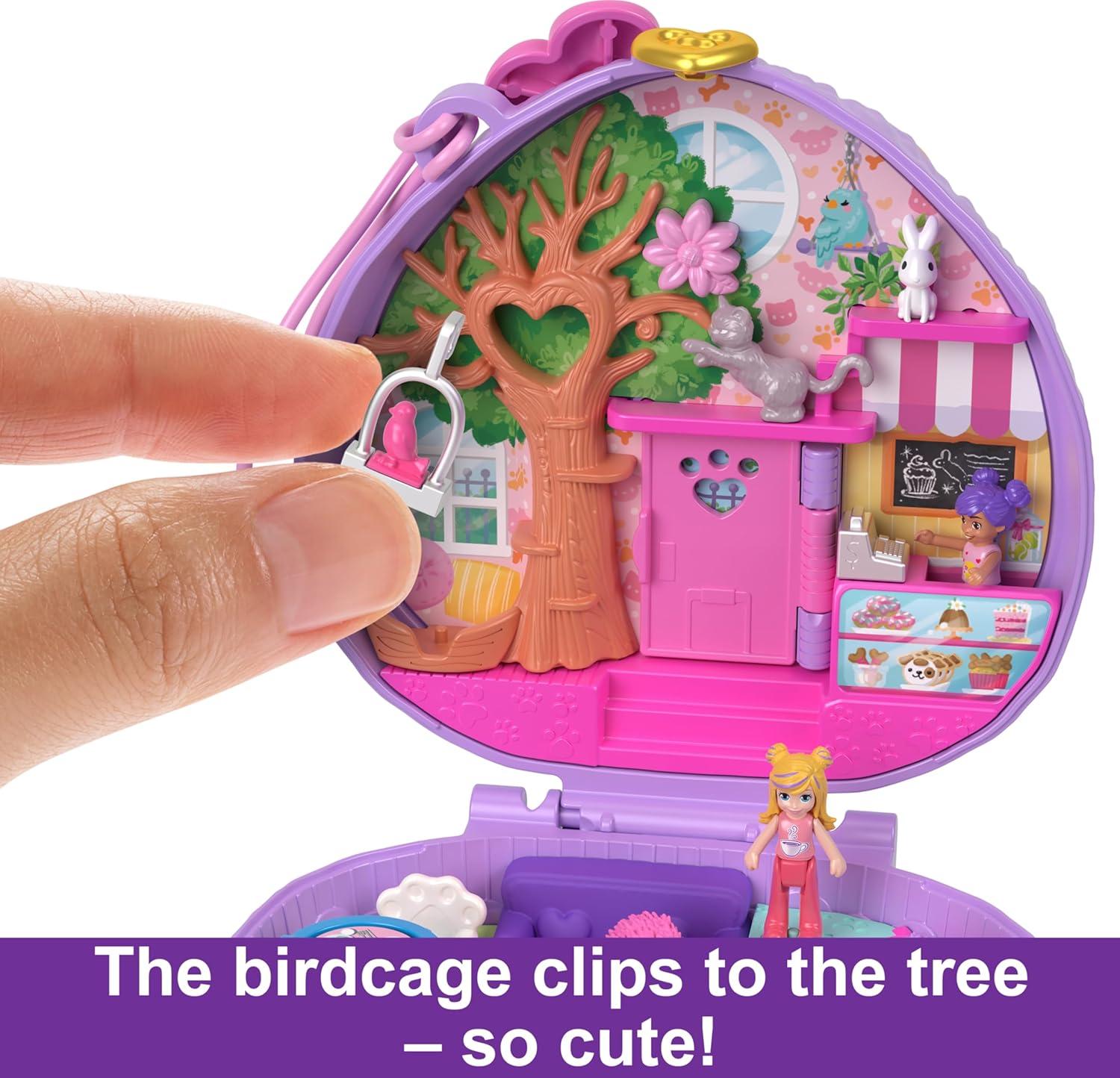 imagePolly Pocket Dolls amp Playset Snow Sweet Penguin Compact with 13 Accessories Travel Toy with Fidget ExteriorHedgehog