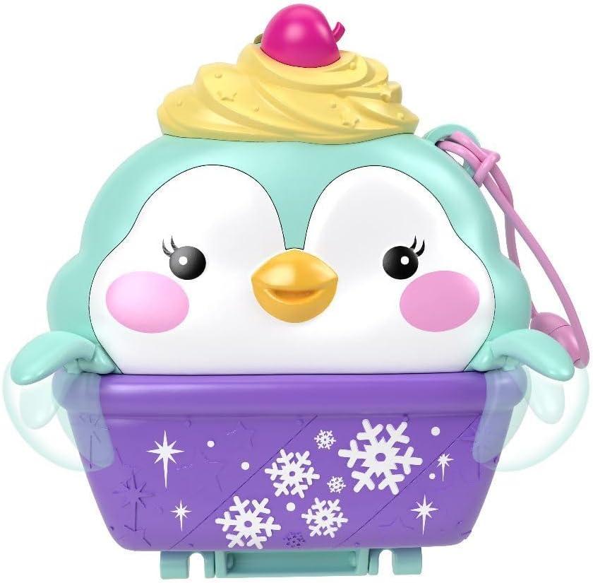 imagePolly Pocket Dolls amp Playset Snow Sweet Penguin Compact with 13 Accessories Travel Toy with Fidget ExteriorPenguin