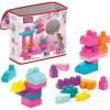 imageMEGA BLOKS First Builders Toddler Blocks Toys Set Big Building Bag Collection with 80 Pieces and Storage Pink Ages 1 YearsMulticolor