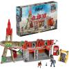 imageMEGA Fallout Action Figures Building Toys Red Rocket Truck Stop with 824 Pieces 2 Poseable Characters and Accessories for Collectors