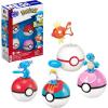 imageMEGA Pokmon Action Figure Building Toys Set WaterType Trainer Team with 79 Pieces 2 Inches Tall for Kids
