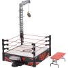 imageMattel WWE Wrekkin Kickout Ring Playset with Accessories amp 2 Play Modes Includes Launcher Crane WWE Championship amp More 13inch x 20inch