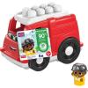 imageMega Bloks First Builders Toddler Building Blocks Toy Set Freddy Firetruck with 6 Pieces and Storage 1 Figure Red Ages 1 Years