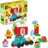 imageMega Bloks FisherPrice Toddler Building Blocks Toy Set Green Town Grow amp Protect Farm with 51 Pieces 3 Figures Ages 1 Years