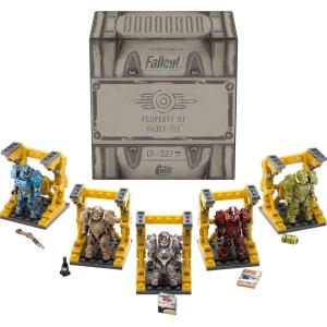 MEGA Fallout Action Figure Building Toy, T-60 Power Armor Collection with 327 Pieces, 5 Micro Action Figures and Accessories, for Collectors (Amazon Exclusive)(Armour)