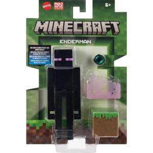 Mattel Minecraft Action Figures & Accessories Set, 3.25-inch Scale Collectible Toys with Pixelated Design (Characters May Vary)