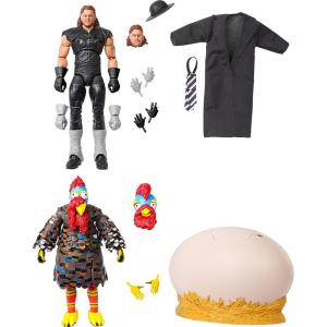 Mattel WWE Action Figure 2-Pack Ultimate Edition Survivor Series 1990 Undertaker & Gobbledy Gooker Collectibles with Interchangeable Accessories, Extra Heads & Swappable Hands