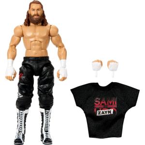 Mattel WWE Elite Action Figure & Accessories, Series #106 Sami Zayn 6-inch Collectible with 25 Articulation Points & Swappable Hands