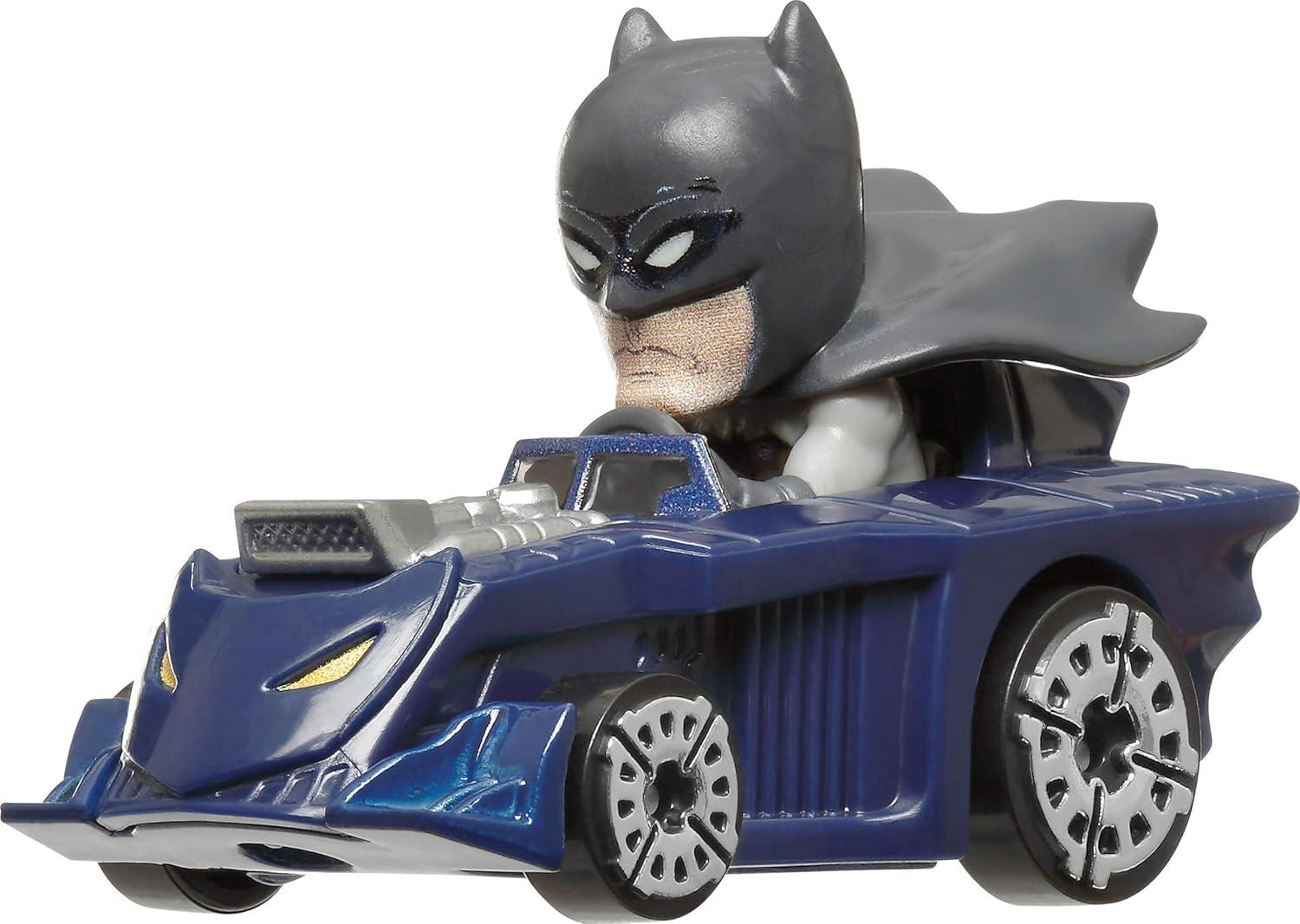imageHot Wheels RacerVerse Set of 4 DieCars 164 Scale Toy Cars Optimized for Driving on Tracks with Pop Culture Characters as DriversBatman DC