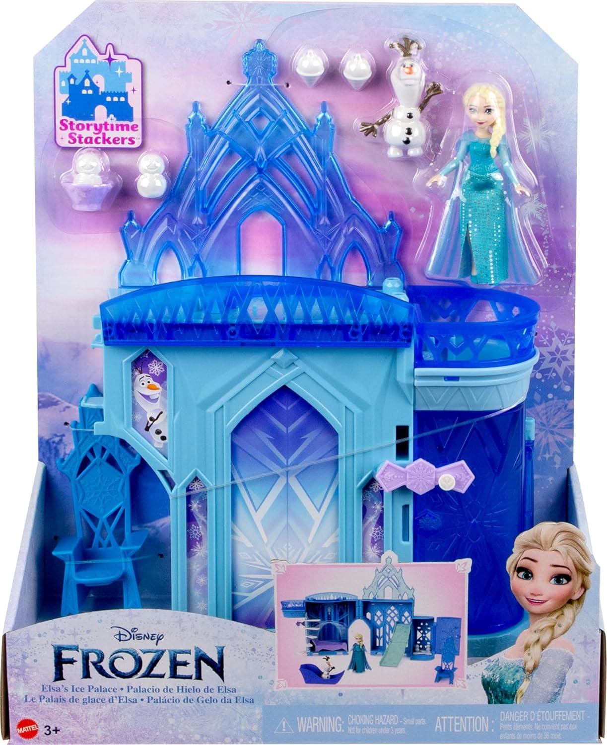 imageMattel Disney Frozen Toys Elsa Ice Palace Storytime Stackers Castle Doll House Playset Small Doll amp 8 Accessories Inspired by the Movie