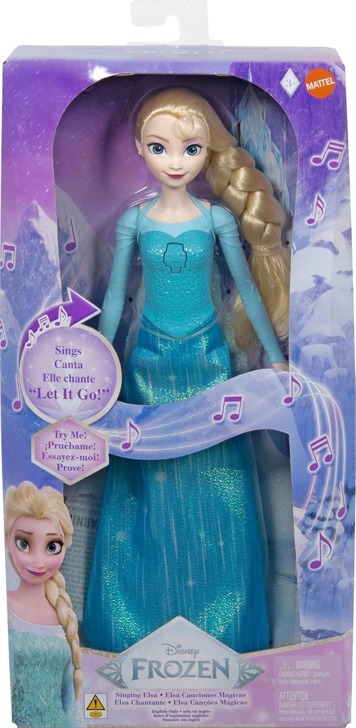 imageMattel Disney Frozen Toys Elsa Singing Adventure Fashion Doll in Signature Clothing Sings Into the Unknown from Disneys Frozen 2 MovieSignature Elsa New Packaging