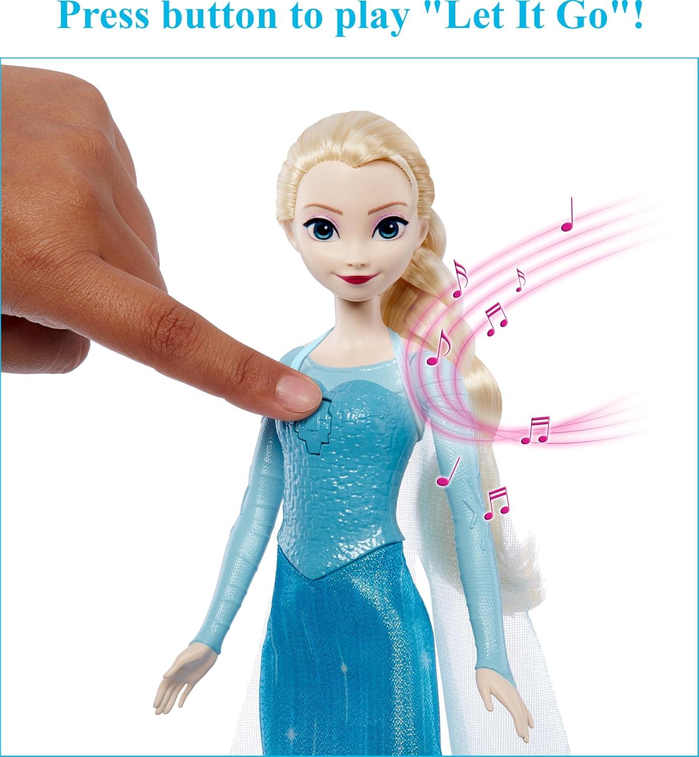 imageMattel Disney Frozen Toys Elsa Singing Adventure Fashion Doll in Signature Clothing Sings Into the Unknown from Disneys Frozen 2 MovieSignature Elsa New Packaging