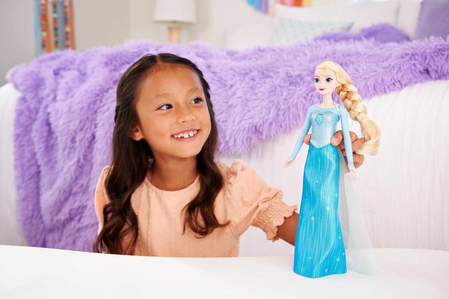 imageMattel Disney Frozen Toys Elsa Singing Adventure Fashion Doll in Signature Clothing Sings Into the Unknown from Disneys Frozen 2 MovieSignature Elsa New Packaging