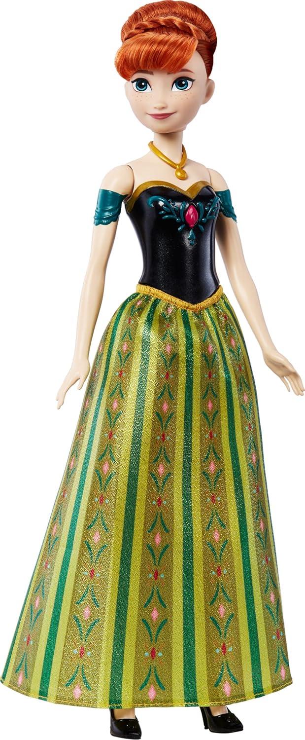 imageMattel Disney Frozen Toys Singing Anna Doll with Signature Clothing Sings For the First Time in Forever from the Movie Frozen