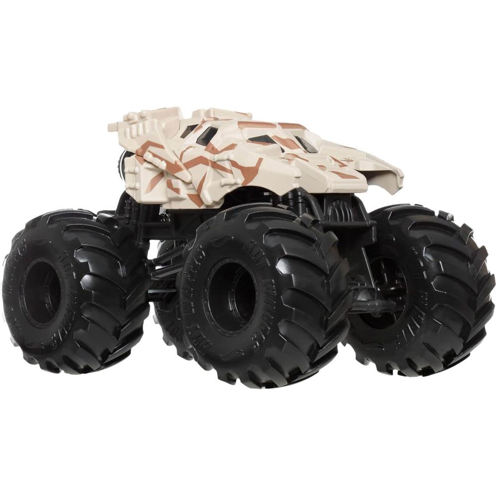 imageHot Wheels Monster Trucks Oversized Monster Truck 124 Scale DieCast Toy Truck with Giant Wheels and Cool DesignsBatmobile