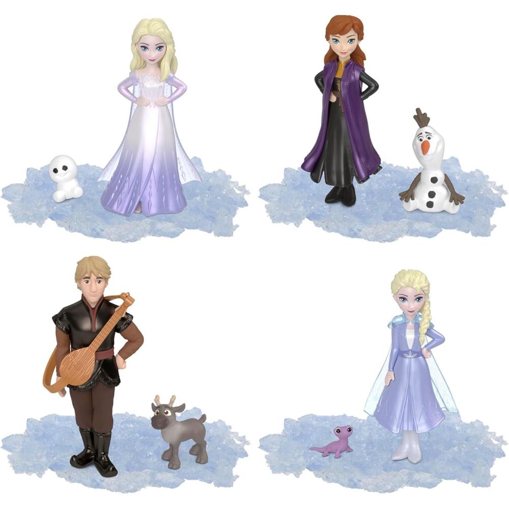 imageMattel Disney Frozen Toys Small Doll Ice Reveal with Squishy Ice Gel amp 6 Surprises Including Character Friend amp Play Pieces Dolls May VaryIce Reveal Set 2