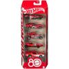imageHot Wheels Toy Cars 5Pack of 164 Scale Toy Cars with Collectible Deco amp Packaging Core Mattel 80th Anniversary Set of 5 Vehicles