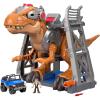 imageFisherPrice Imaginext Jurassic World T rex Dinosaur Toy with Owen Grady Figure LightUp Eyes amp Chomping Action for Ages 3 Years 7Piece Set