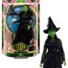 imageMattel Universal Wicked Elphaba Fashion Doll amp Accessories with Green Skin Braided Black Hair Posability amp Removable Ballroom Look