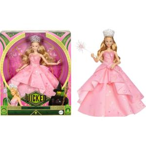 Mattel Universal Wicked Deluxe Glinda Fashion Doll & Accessories Including Crown & Scepter, Movie-Inspired Look with Posability(Glinda)