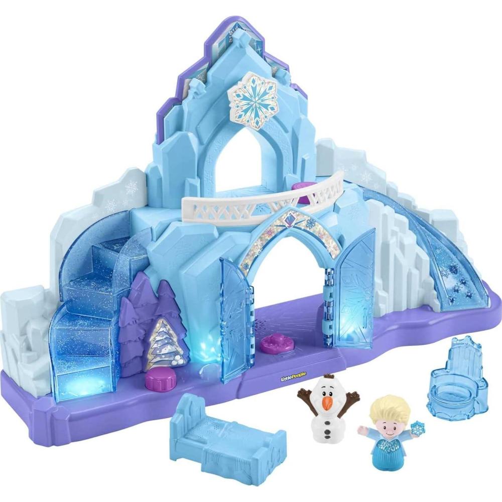imageFisherPrice Little People Toddler Toy Disney Frozen Elsas Ice Palace Musical Playset with Figures for Pretend Play Kids Ages 18 Months Amazon ExclusiveIce Palace