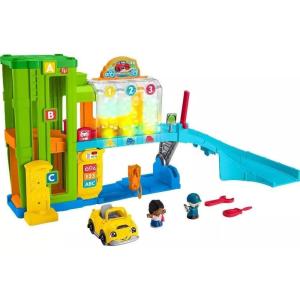 Fisher-Price Little People Toddler Toy Light-Up Learning Garage Playset with Smart Stages, Car & Ramp for Pretend Play Kids Ages 1+ Years(Standard Packaging)