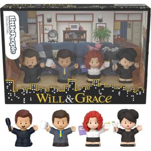 Little People Collector Will and Grace TV Series Special Edition Set for Adults & Fans, 4 Figures in a Display Package (Amazon Exclusive)