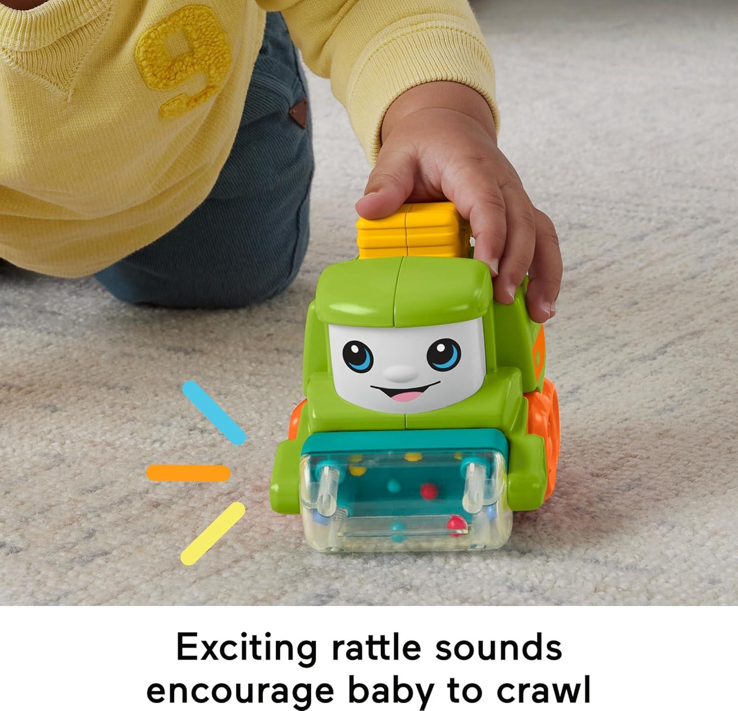 imageFisherPrice Baby Toy Rollin Tractor PushAlong Vehicle with Fine Motor Activities for Infants Ages 6 MonthsTractor