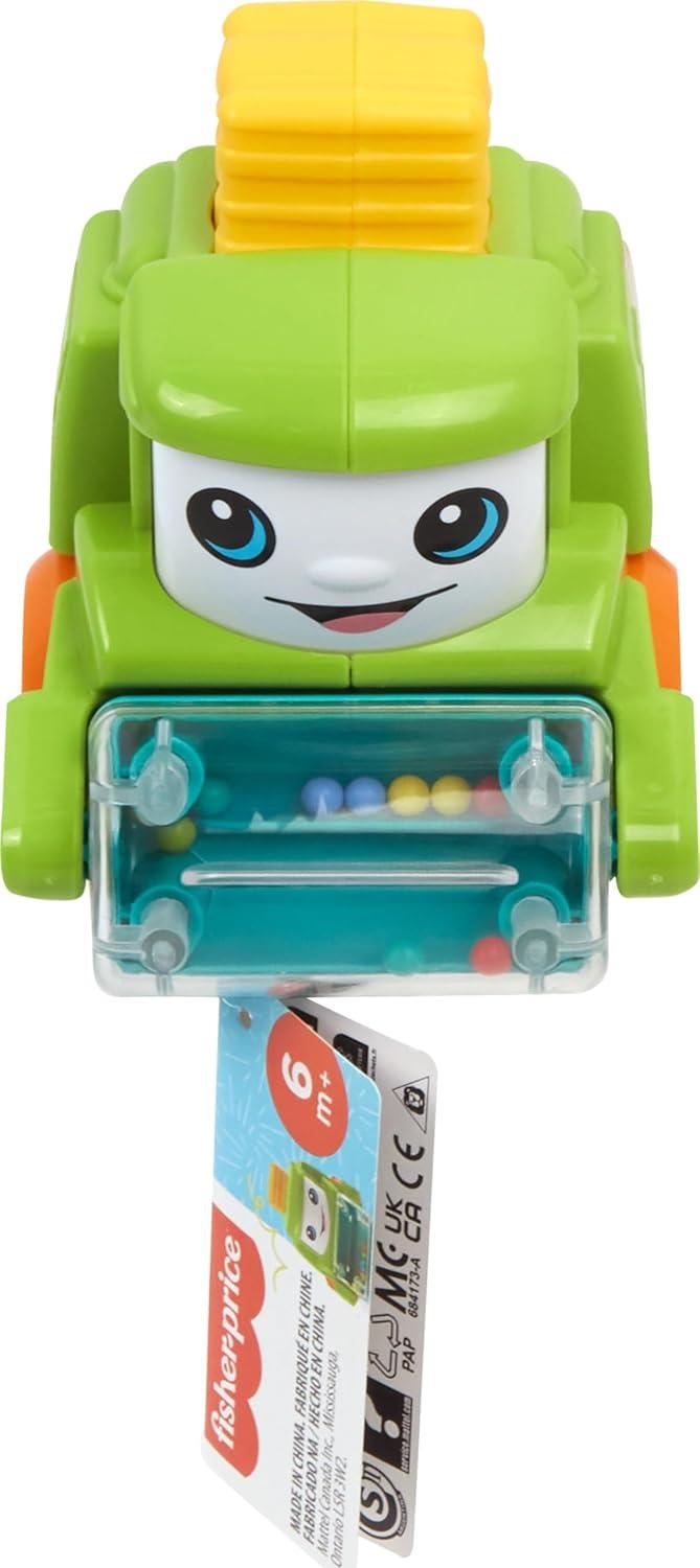 imageFisherPrice Baby Toy Rollin Tractor PushAlong Vehicle with Fine Motor Activities for Infants Ages 6 MonthsTractor