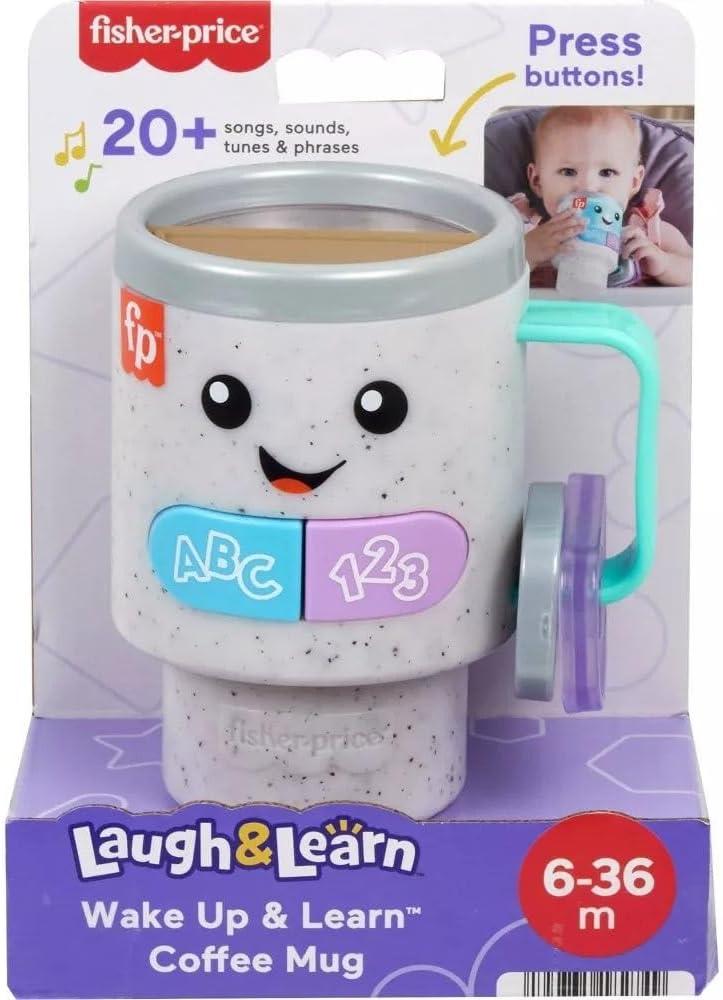 imageFisherPrice Baby amp Toddler Toy Laugh amp Learn Coffee Mug Musical Activity with Lights amp Educational Songs for Infants Ages 6 Months