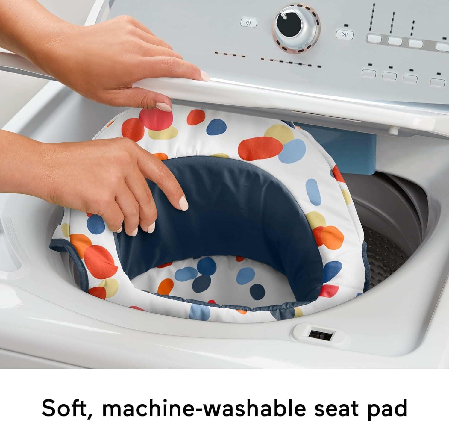 imageFisherPrice Portable Baby Chair Darling Dots SitMeUp Floor Seat with BPAFree Teether amp Clacker Newborn Developmental Toys Amazon ExclusiveDarling Dots
