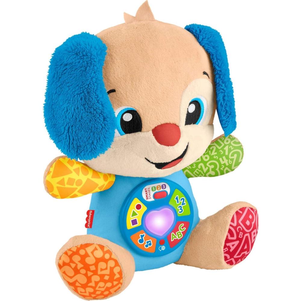 imageFisherPrice Baby Toy Laugh amp Learn Smart Stages Puppy Musical Plush with Lights amp Learning Songs for Infants Ages 6 MonthsPuppy Multilanguage