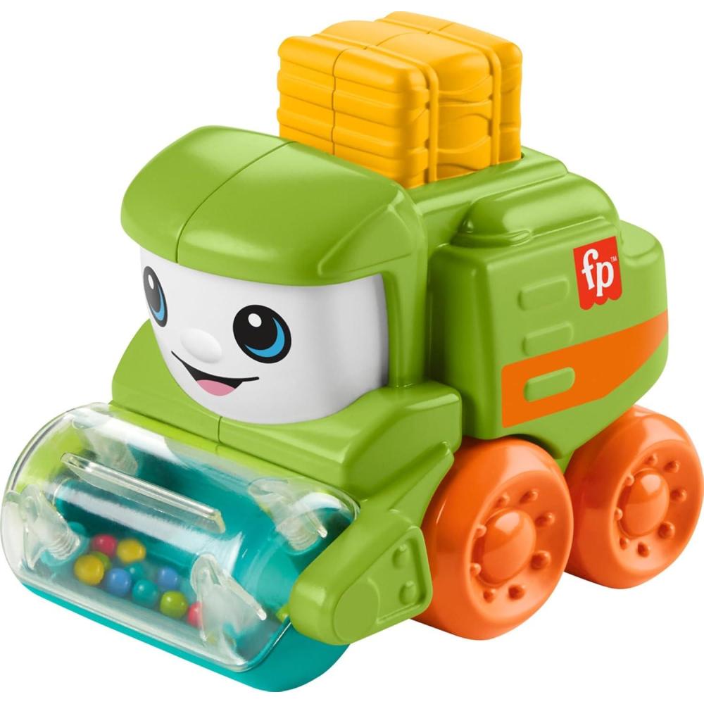 imageFisherPrice Baby Toy Rollin Tractor PushAlong Vehicle with Fine Motor Activities for Infants Ages 6 MonthsTractor