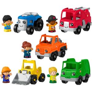 Fisher-Price Little People Toddler Playset Activity Vehicles Gift Set with 10 Toys for Preschool Pretend Play Kids Ages 1+ Years (Amazon Exclusive)