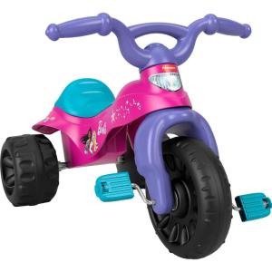 Fisher-Price Toddler Tricycle Hot Wheels Tough Trike, Toy Bike with Handlebar Grips & Storage for Outdoor Play Kids Ages 2+ Years(Barbie)