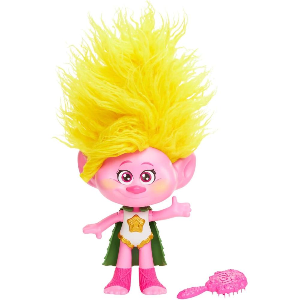 imageMattel DreamWorks Trolls Band Together Toys Rainbow HairTunes Viva Doll with Lights Music amp Sound Inspired by the MovieViva