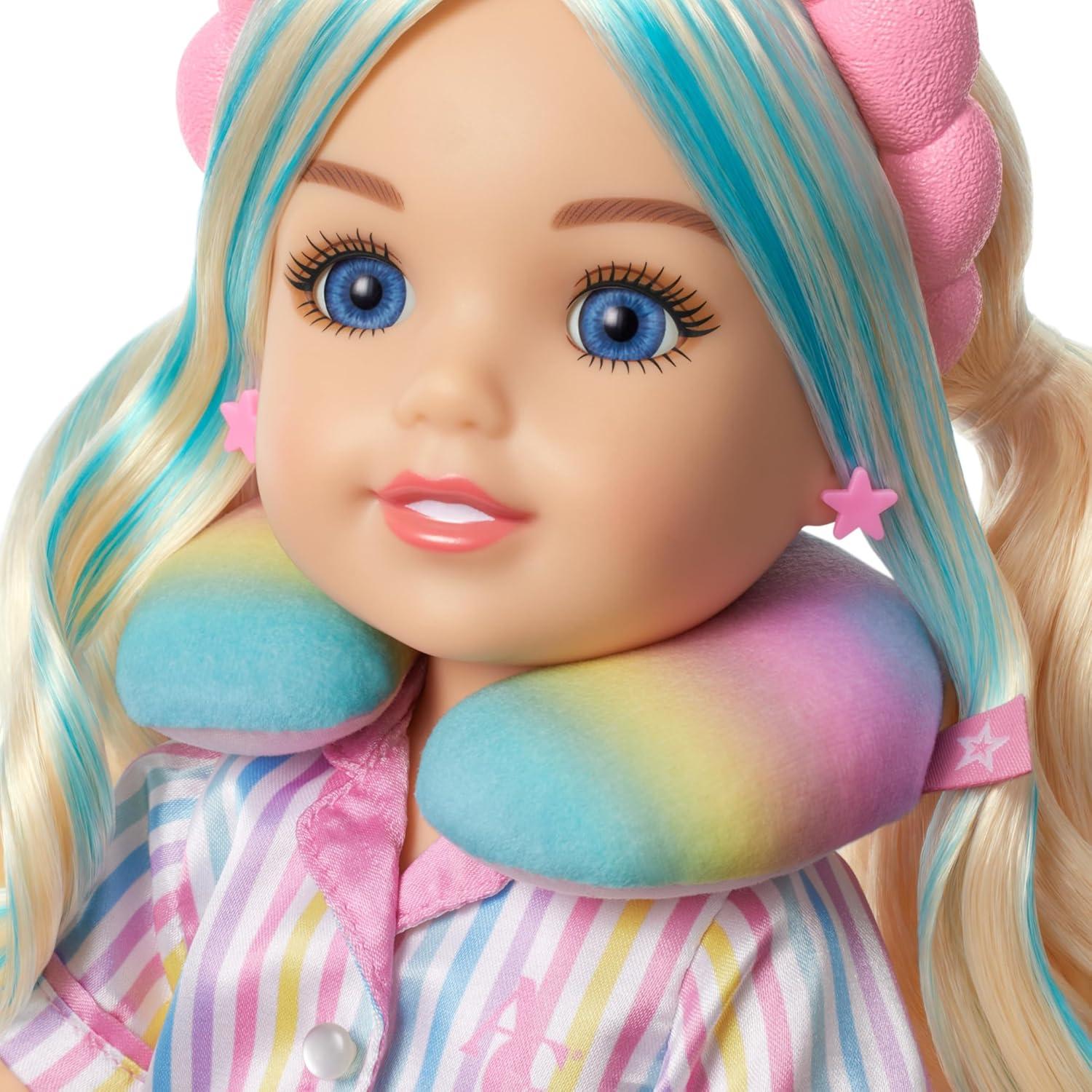 imageAmerican Girl AG Sisters SelfCare Sleepover Set Doll Playset for 145inch Dolls 22 pcs for Ages 4