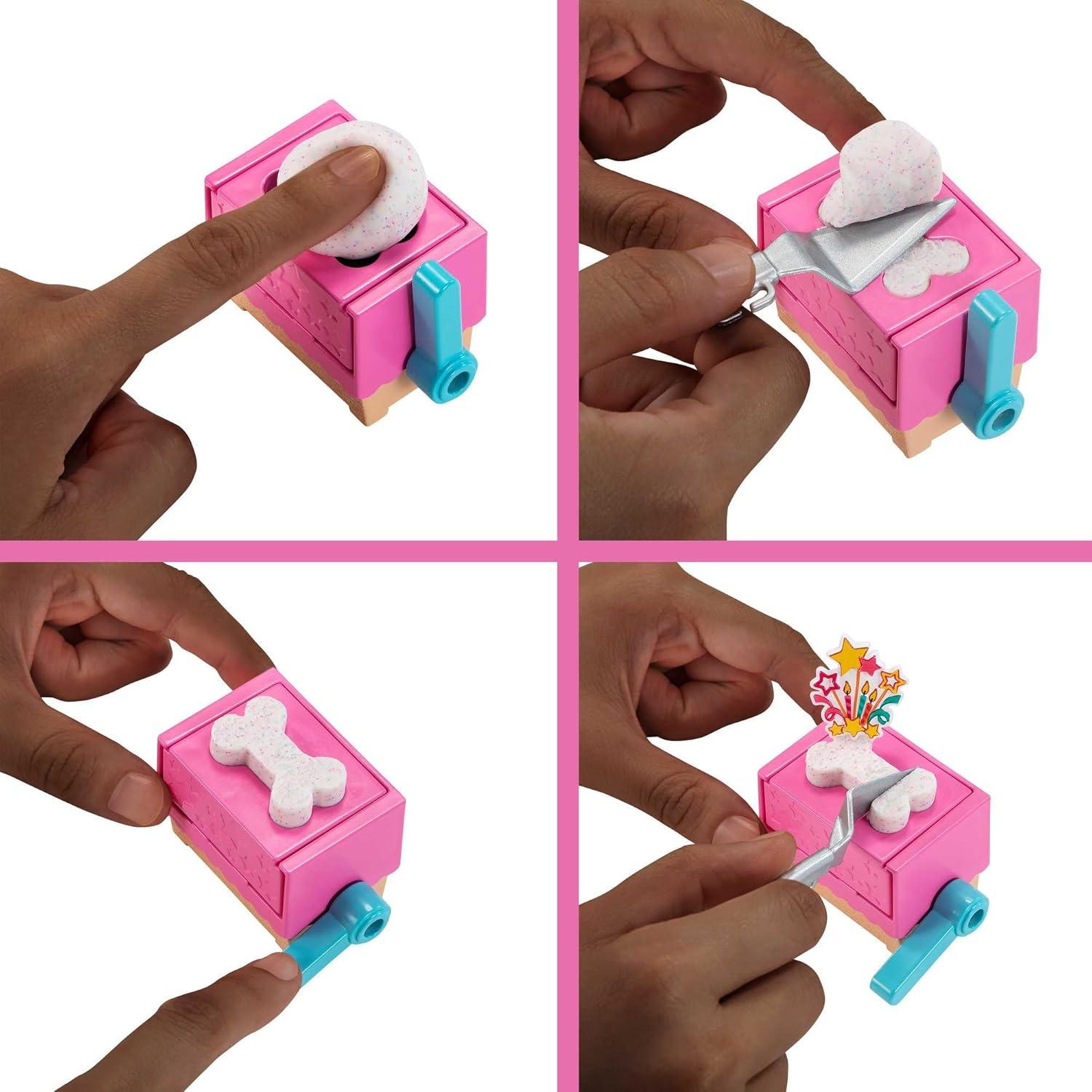 imageBarbie Doll amp Pets Set Blonde with Mommy Dog 3 Newborn Puppies with ColorChange Feature amp Pet AccessoriesPuppy Party Brunette