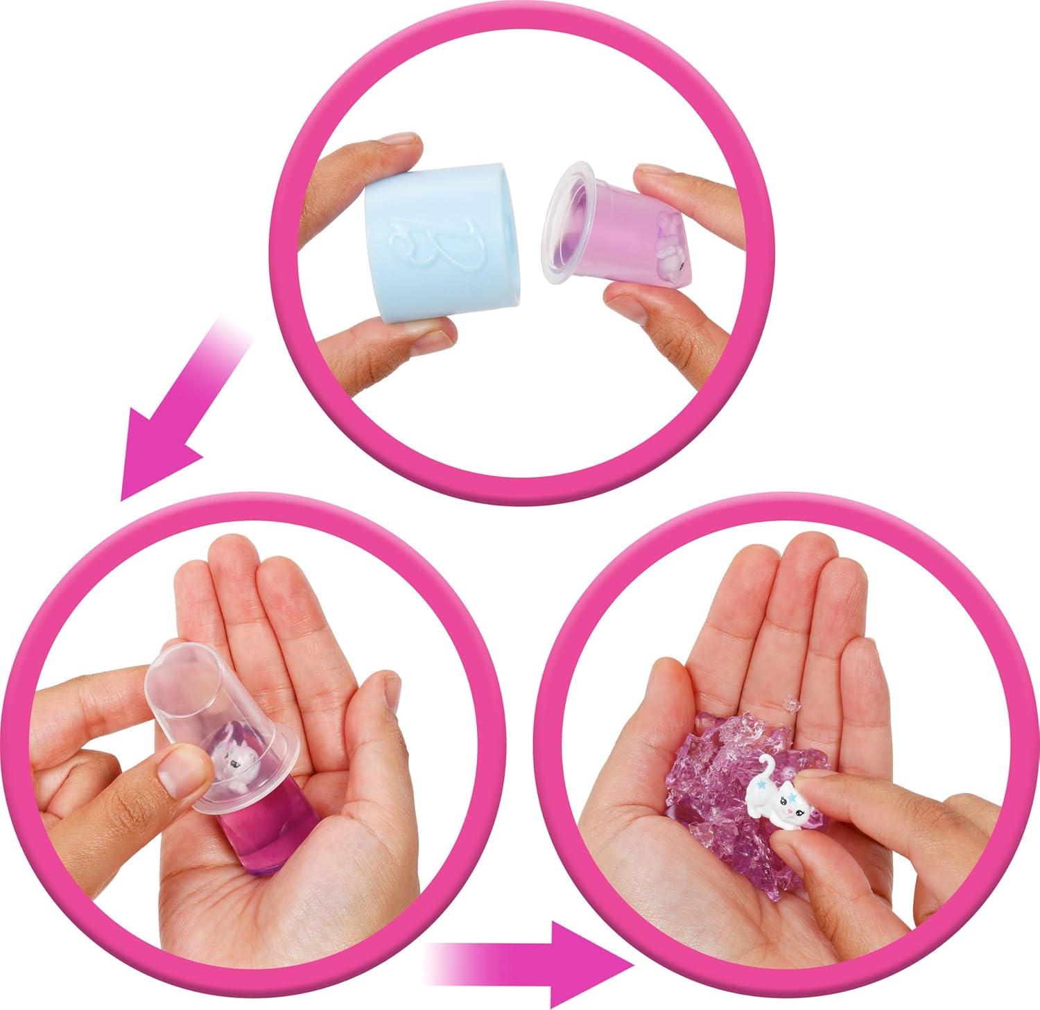 imageBarbie Party Unboxed Doll amp Accessories Glam Party Series with 10 Surprises Including ColorChange Pink Sparkle DollPurple