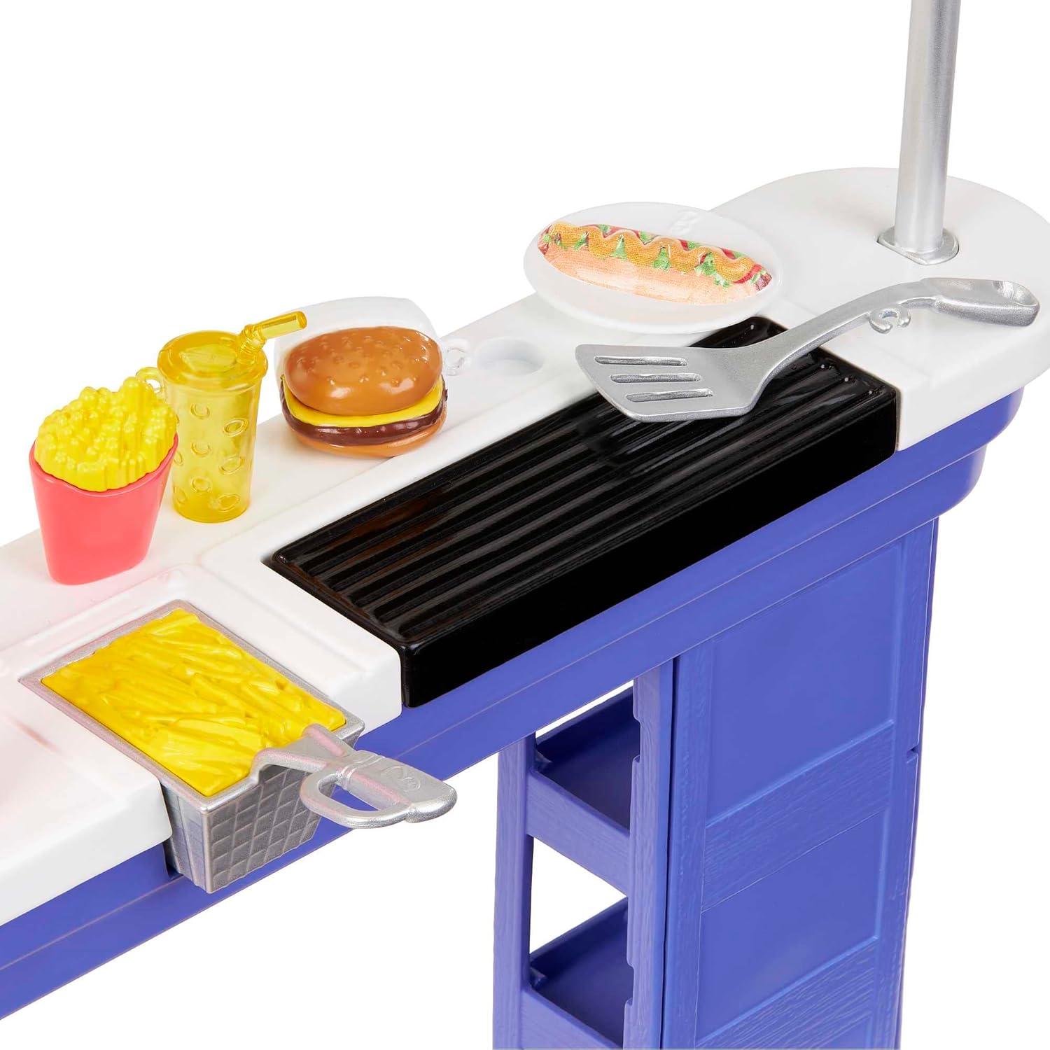 imageBarbie Playset amp 2 Dolls with 20 Accessories Beach Boardwalk Set Includes Snack Stand Ice Cream Kiosk Puppy amp Themed Pieces