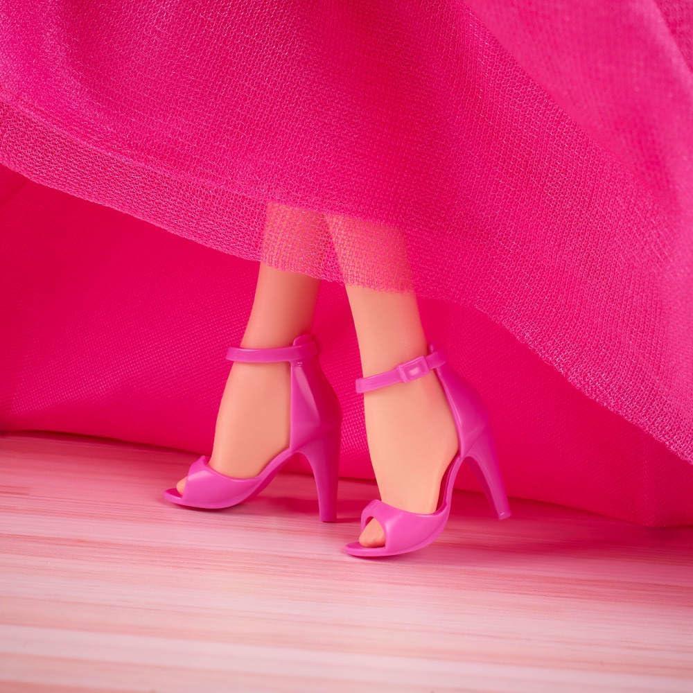 imageBarbie Signature Birthday Wishes Doll Collectible Fashion Doll in Satiny Pink Dress with Wavy Brown Hair and Giftable Packaging