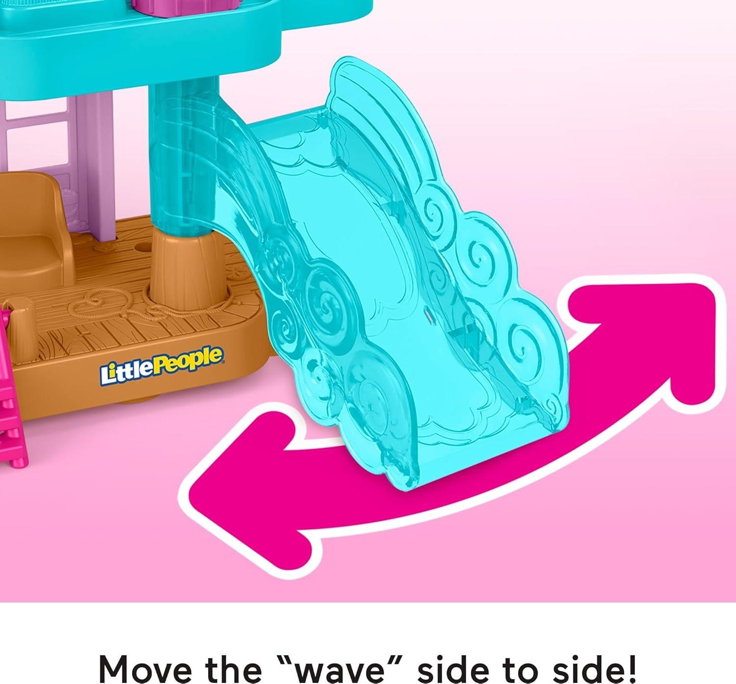 imageFisherPrice Little People Toddler Toy Barbie Beach House Playset Figures and Accessories for Preschool Pretend Play Kids Ages 18 Months