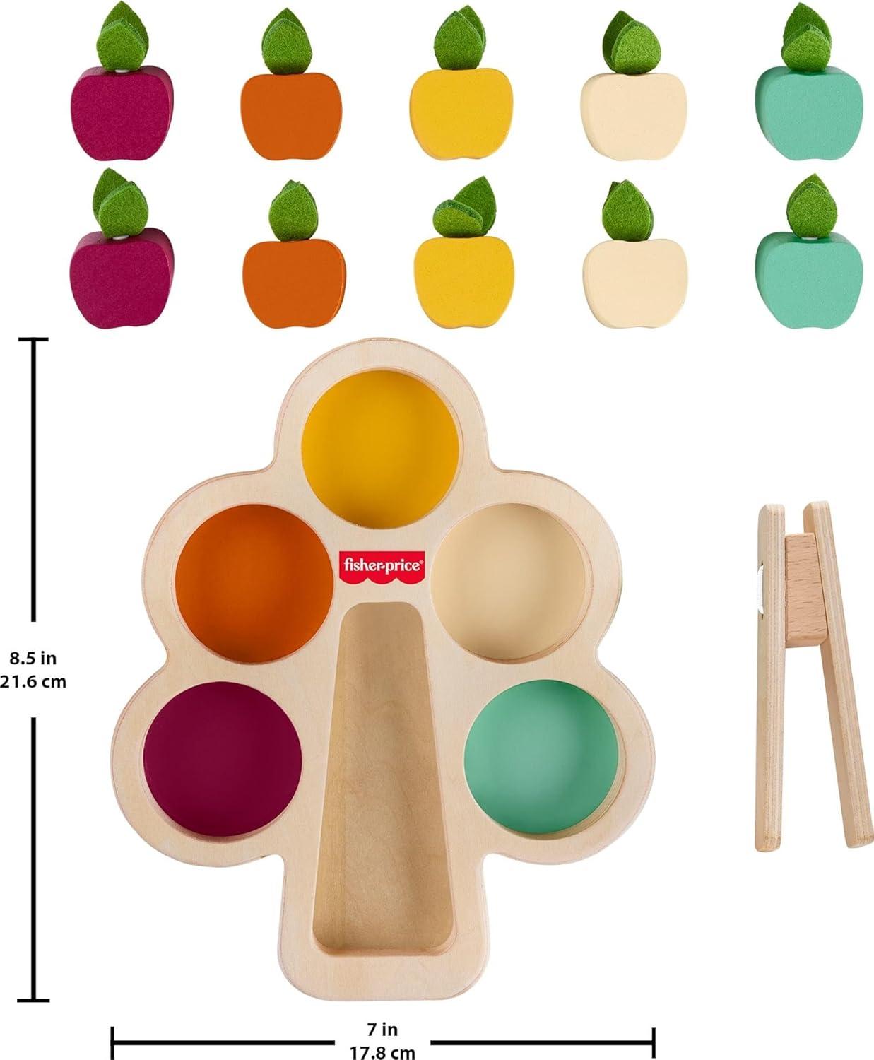 imageFisherPrice Wood Montessori Toy Sorting Tree American Montessori Society Seal of Excellence Wooden Learning Activity Puzzle amp Expert Play Tips for Preschool Kids Ages 3 Years Amazon Exclusive