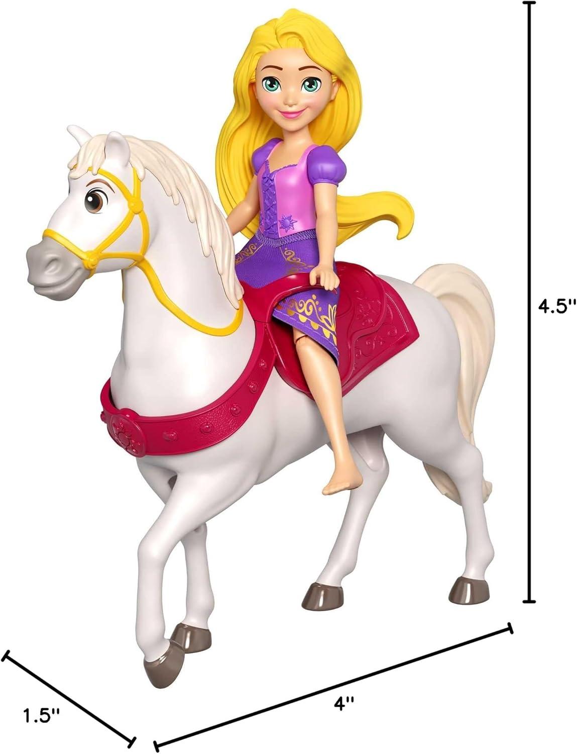 imageMattel Disney Princess Rapunzel Tower Doll House Playset with Rapunzel Fashion Doll 6 Play Areas 15 Accessories and PascalModern