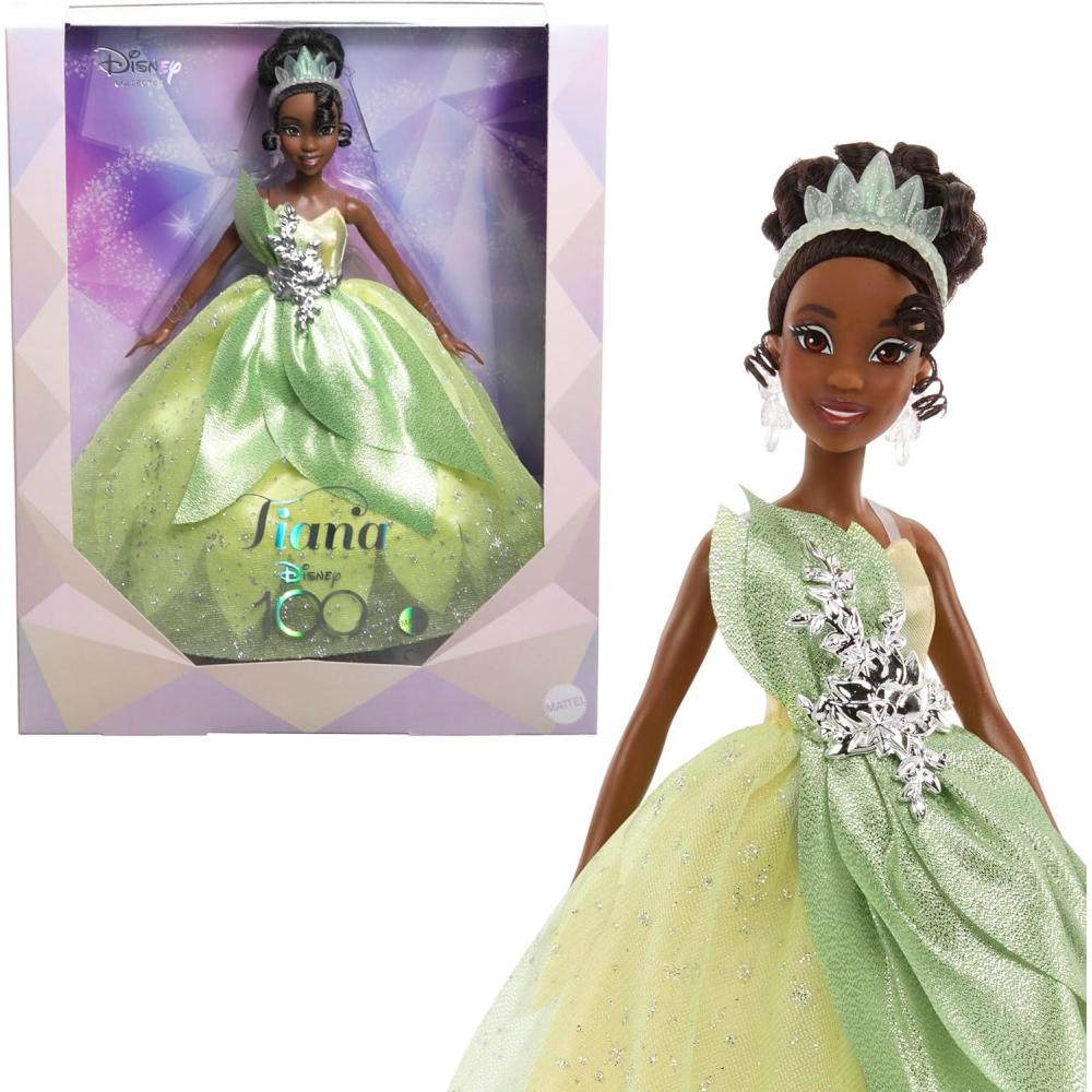 imageMattel Disney Princess Toys Collector Tiana Doll Celebrating Disney 100 Years of Wonder Inspired by the Movie The Princess amp The Frog